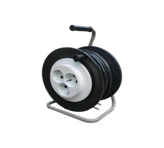 Удлинитель на пластиковой катушке 30 м Электромаркет УХ-01-1 4-18-1332 1