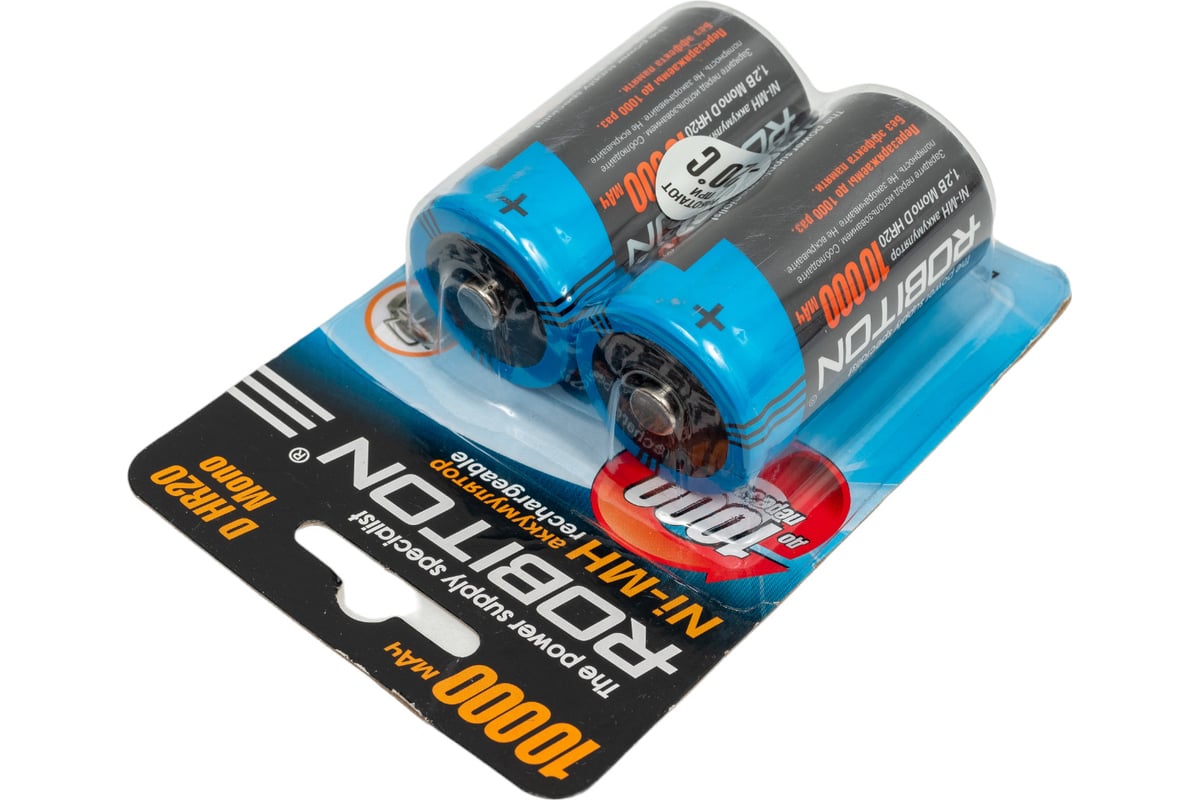 Аккумулятор Robiton 10000MHD-2 BL2 кор.80 13650 - выгодная цена, отзывы ...