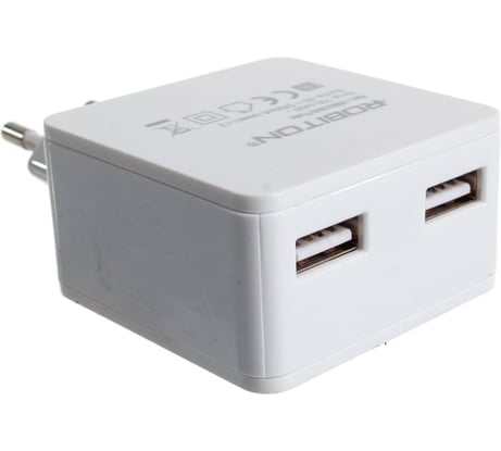 Блок питания Robiton USB2400/TWIN 4800мА с 2 USB выходами BL1 13909