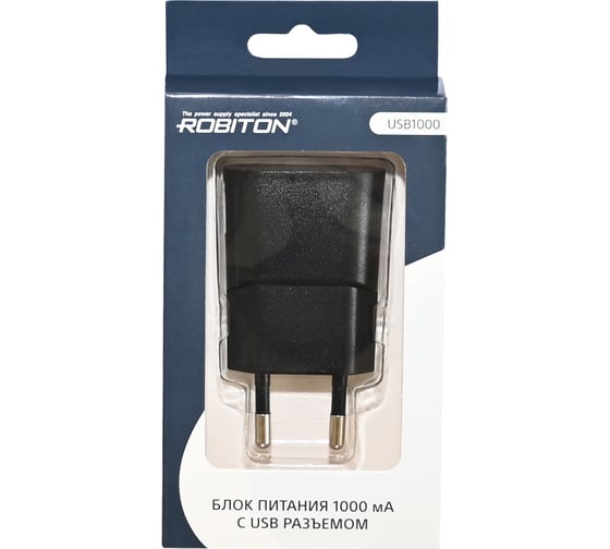 Блок питания Robiton USB1000 1000mA с USB входом BL1 8116