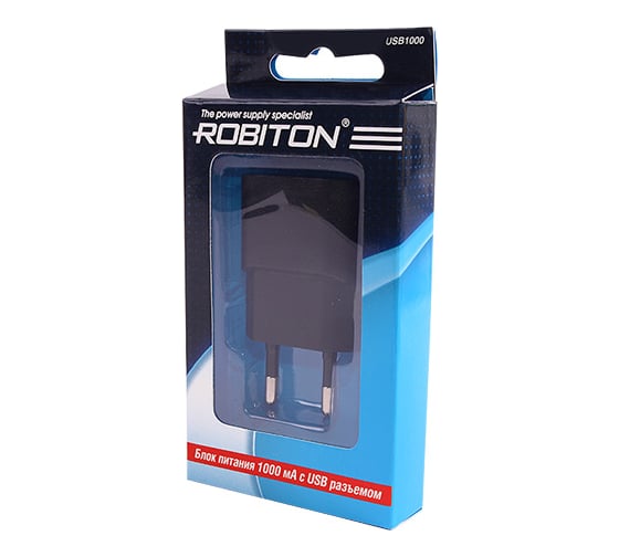 Блок питания Robiton USB1000 1000mA с USB входом BL1 8116