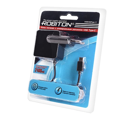 Блок питания Robiton USB2400/Type C /USB3.1/ BL1 13777