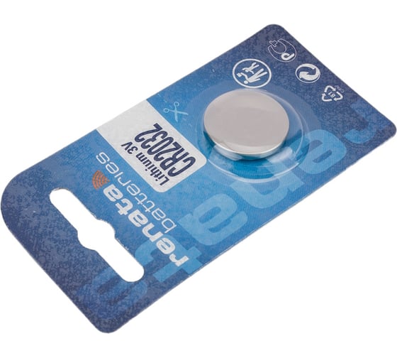 Батарейка Renata CR 2032, литиевая, 225mAh, 3V 12671