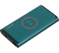 Мобильный аккумулятор DIGMA DGPQ10G 10000mAh QC PD 3A беспров.зар. зеленый (DGPQ10G22CGN) 1455647