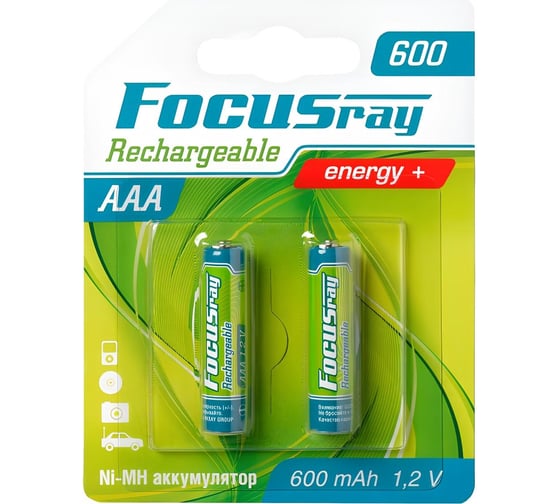 Аккумулятор Focusray 600 mAH AAA 2/24/288, шт 629011 29273780