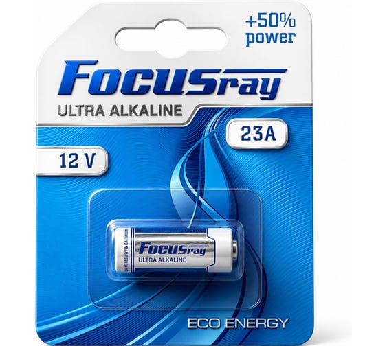 Батарея алкалиновая высоковольтная Focusray ULTRA ALKALINE 23A 12V арт. 622548