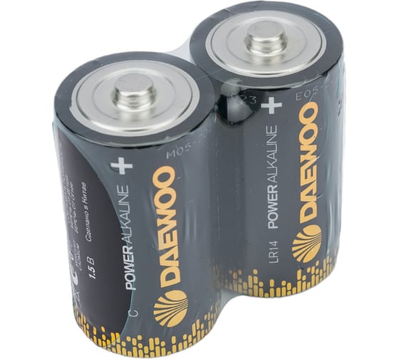 Батарейка Алкалиновый элемент питания DAEWOO С/ LR14 1.5В Power Alkaline Pack-4 (уп.4шт) 5046566