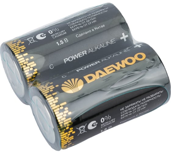 Батарейка Алкалиновый элемент питания DAEWOO С/ LR14 1.5В Power Alkaline Pack-4 (уп.4шт) 5046566