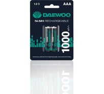 Аккумулятор DAEWOO AAA/HR03 1.2В 1000мА.ч Ni-MH BL-2 (уп.2шт) 5043176
