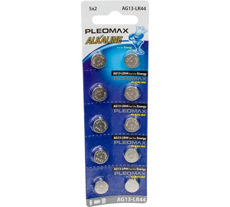 Батарейки Pleomax AG13 (357) LR1154, LR44 Button Cell (100/2000/112000) Б0061014