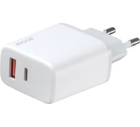 Сетевое зарядное устройство Deppa USB A + USB-C, PD, QC 3.0, 20W, белый, Axxa 2404