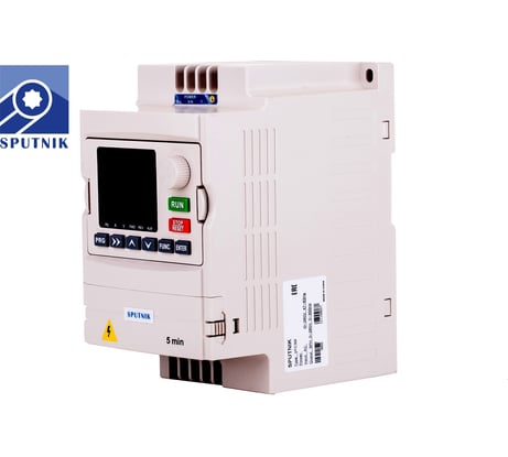 Частотный преобразователь SPUTNIK, выходной ток 4,5А 0,75кВт вх: 1ф x 230В / вых: 3ф х 230В VFC300-00B-G23