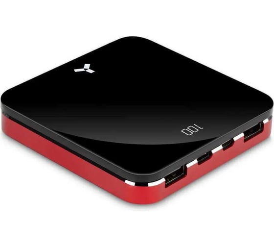 Внешний аккумулятор Accesstyle 8000 мА-ч, 2 подкл. устройства, черный/красный Carmine 8MP