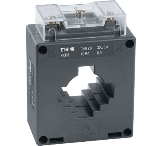 Трансформатор тока IEK тти-40 300/5а 10ва класс 0,5 ITT30-2-10-0300 1