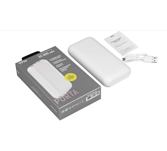 АКБ TFN 20000mAh Porta 20 white TFN-PB-248-WH