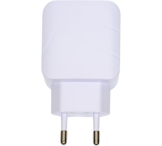 Сетевой адаптер Ergolux ELX-РA01QC-C01 (18Вт 1USB+1Type C, 100-220В, 5-9V/3А, QC, Белый, Коробка) 15252