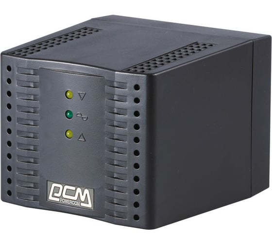 Стабилизатор напряжения Powercom черный TCA-2000 BL 1