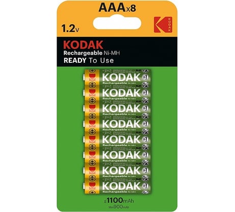 Аккумуляторы Kodak NiMH (никельметаллгидридные) HR038BL 1100mAh (48/384/23040) Б0056006