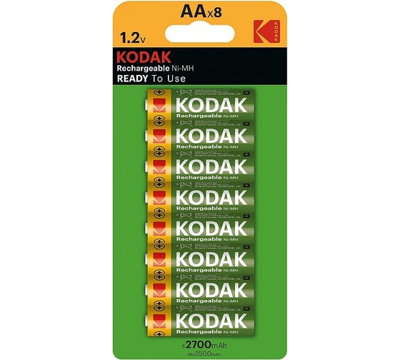 Аккумуляторы Kodak NiMH (никельметаллгидридные) HR68BL 2700mAh (48/384/16128) Б0056005 1