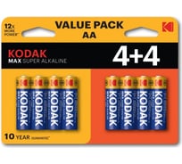 Батарейки Kodak LR6 44BL MAX SUPER Alkaline AA Б0057080