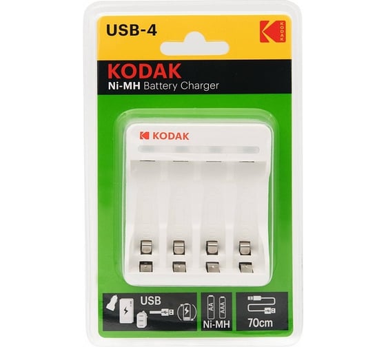 Зарядное устройство для аккумуляторов Kodak C8002B USB K4AA/AAA (6/24/1200) Б0047500 1
