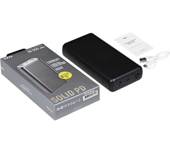 АКБ TFN 30000mAh Solid 30 PD white TFN-PB-283-WH