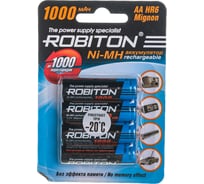 Аккумулятор ROBITON 1000MHAA-4 BL4 (4 шт.) 11883 15948998