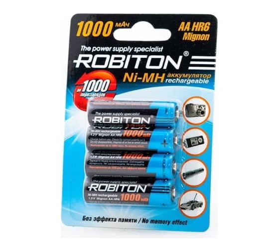 Аккумулятор ROBITON 1000MHAA-4 BL4 (4 шт.) 11883