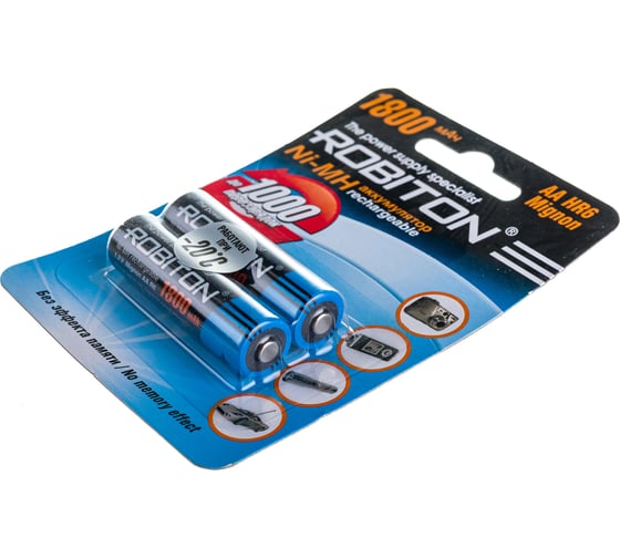 Аккумулятор ROBITON 1800MHAA-2 BL2 (2шт) 8790