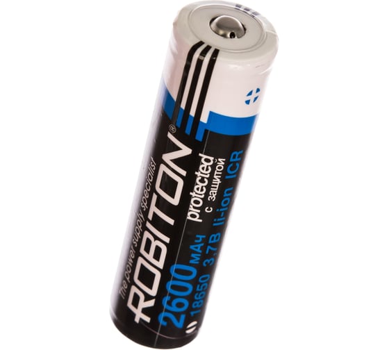Аккумулятор ROBITON 2.6/Li18650 с защитой bulk 12383