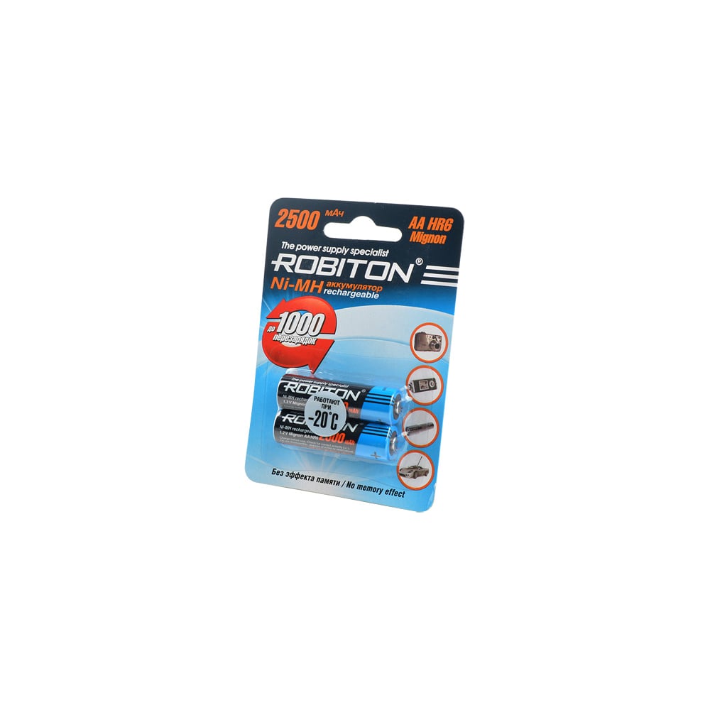 Аккумулятор ROBITON 2500MHAA-2 BL2 (2шт) 8793 - выгодная цена, отзывы ...