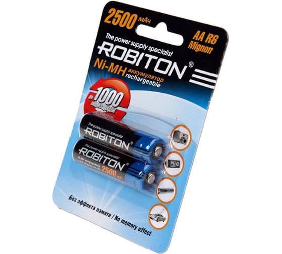 Аккумулятор ROBITON 2500MHAA-2 BL2 (2шт) 8793