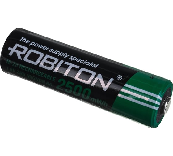 Аккумулятор ROBITON 2500NZAA-2 Ni-Zn AA 2500мВтч, 1500мАч BL2 (2шт) 15021