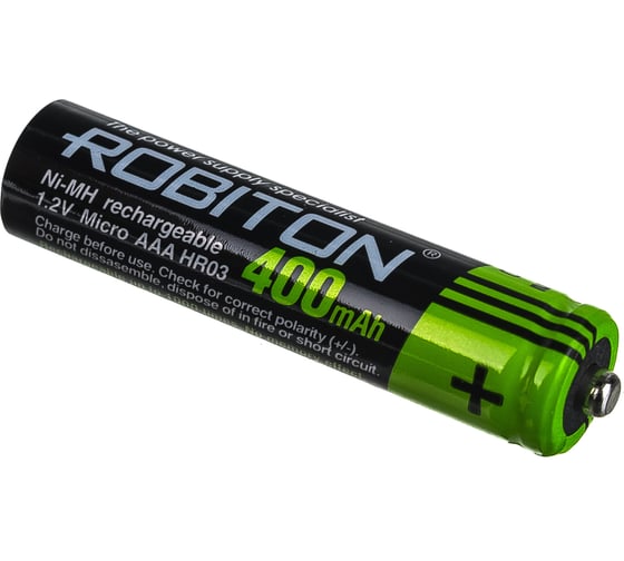 Аккумулятор ROBITON 400MHAAA-2 SOLAR BL2 (2шт) 13904