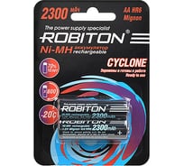 Аккумулятор ROBITON CYCLONE RTU2300MHAA BL2 (2шт) 15580