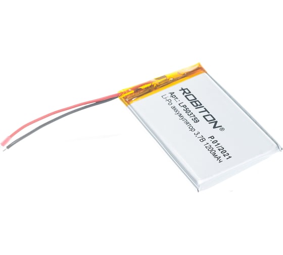 Аккумулятор ROBITON LP503759 3.7В 1200mAh PK1 14064