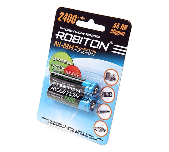 Аккумулятор ROBITON RTU2400MHAA-2 BL2 (2шт) 9791 1