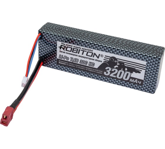 Аккумуляторная сборка ROBITON LP-HTB2-3200 Lipo 7.4В 3200мАч 13759