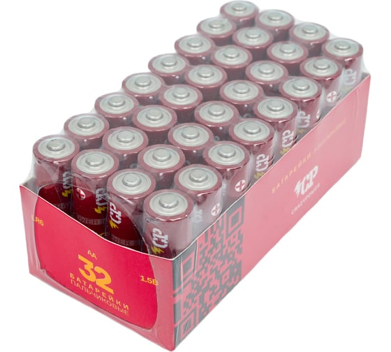 Батарейка Элемент питания алкалиновый CRAZYPOWER AA/LR6 (упаковка 32 шт) 5041516