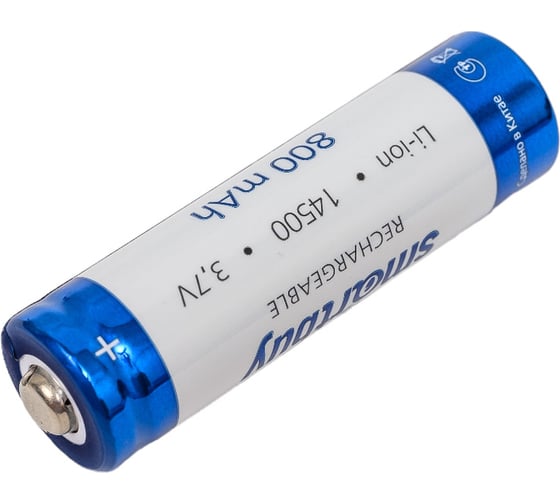 Аккумулятор Smartbuy li14500-1s800 mah 3,7v (50/400) SBBR-14500-1S800