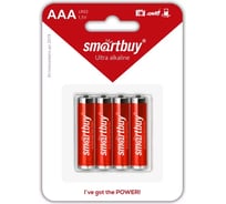 Батарейка Smartbuy алкалиновая lr03/4b (48/480) упаковка 4 шт. SBBA-3A04B