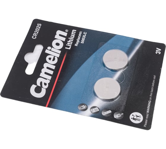 Литиевая батарейка Camelion Cr2025 bl-2 (cr2025-bp2, 3v) 15245