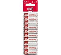 Батарейка Smartbuy алкалиновая one lr6/10b (300/600) упаковка 10 шт. SOBA-2A10B-Eco