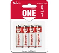 Батарейка Smartbuy алкалиновая one lr6/4b (48/480) упаковка 4 шт. SOBA-2A04B-Eco