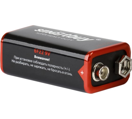 Батарейка Smartbuy солевая крона 6f22/1s (10/400) SBBZ-9V01S