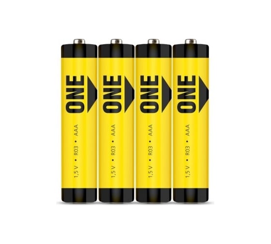 Батарейка Smartbuy солевая one r03/4s (60/600) упаковка 4 шт. SOBZ-3A04S-Eco