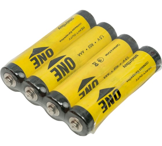 Батарейка Smartbuy солевая one r03/4s (60/600) упаковка 4 шт. SOBZ-3A04S-Eco