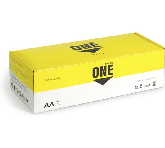 Батарейка Smartbuy солевая one r6/4s (60/600) упаковка 4 шт. SOBZ-2A04S-Eco