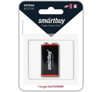 Батарейка Smartbuy солевая крона 6f22/1b (12/240) SBBZ-9V01B