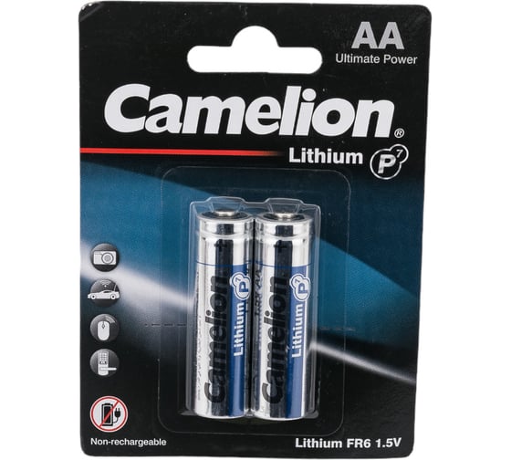 Батарейка Camelion Lithium bl2 fr6 (fr6-bp2, 1.5В) 15241